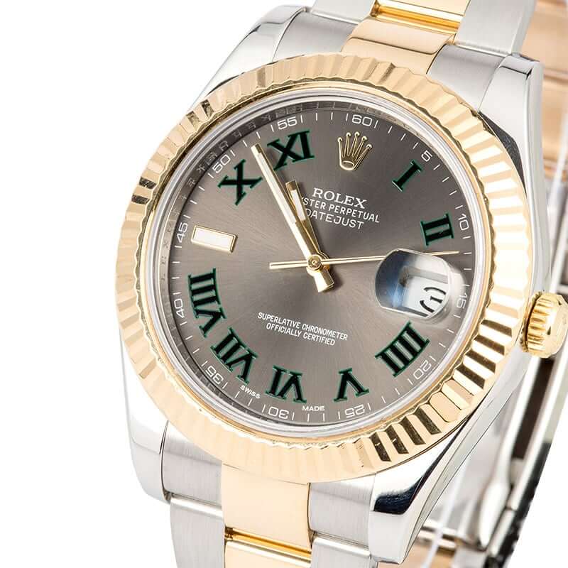 Rolex DATEJUST 1601 SS with Stella Light Green Dial - Fashion