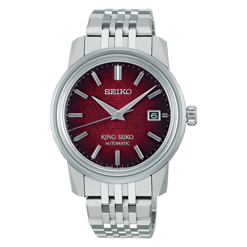 red face seiko watch
