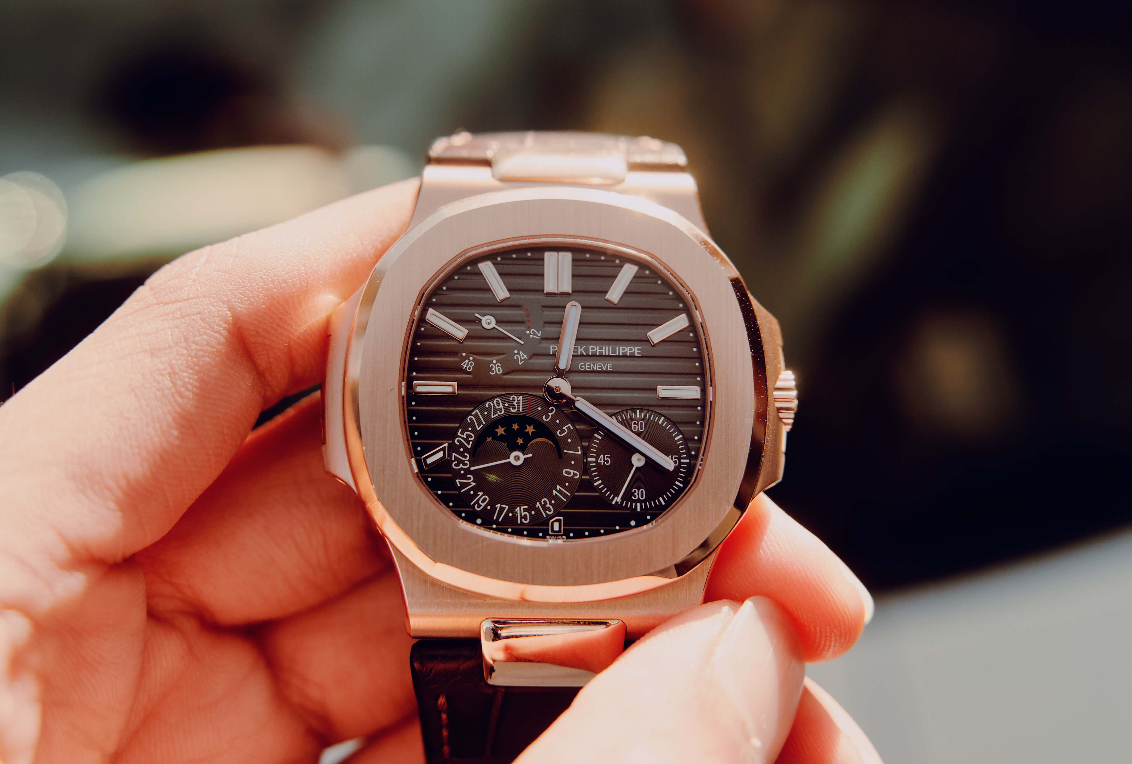 luxury watch Patek Philippe Nautilus travel time Tiffany & Co For sale